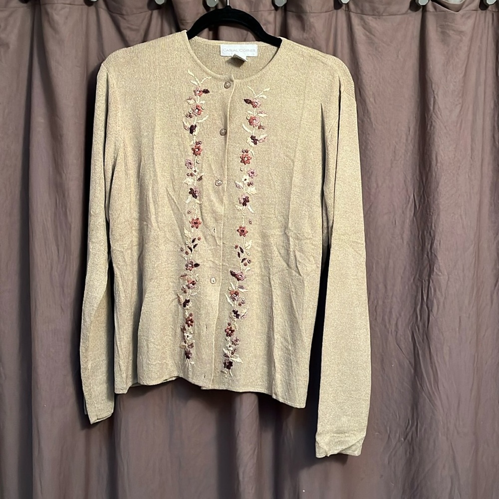 Embroidered cardigan